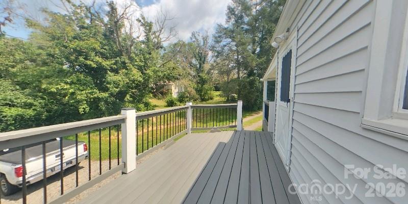 Uncovered Back Deck - 214 Governors View Road, Asheville