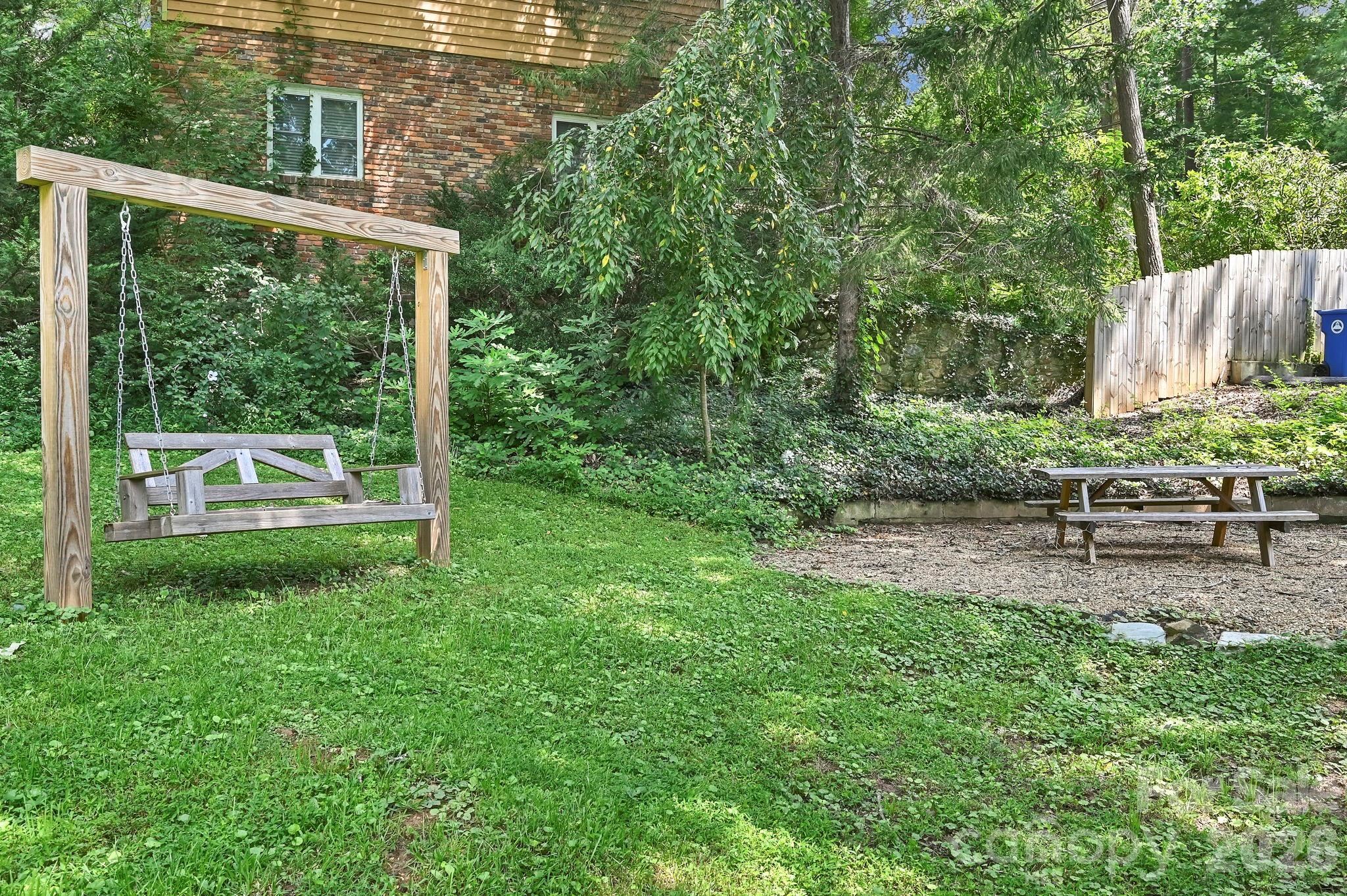 Sitting area outside - 349 Country Club Road, Asheville