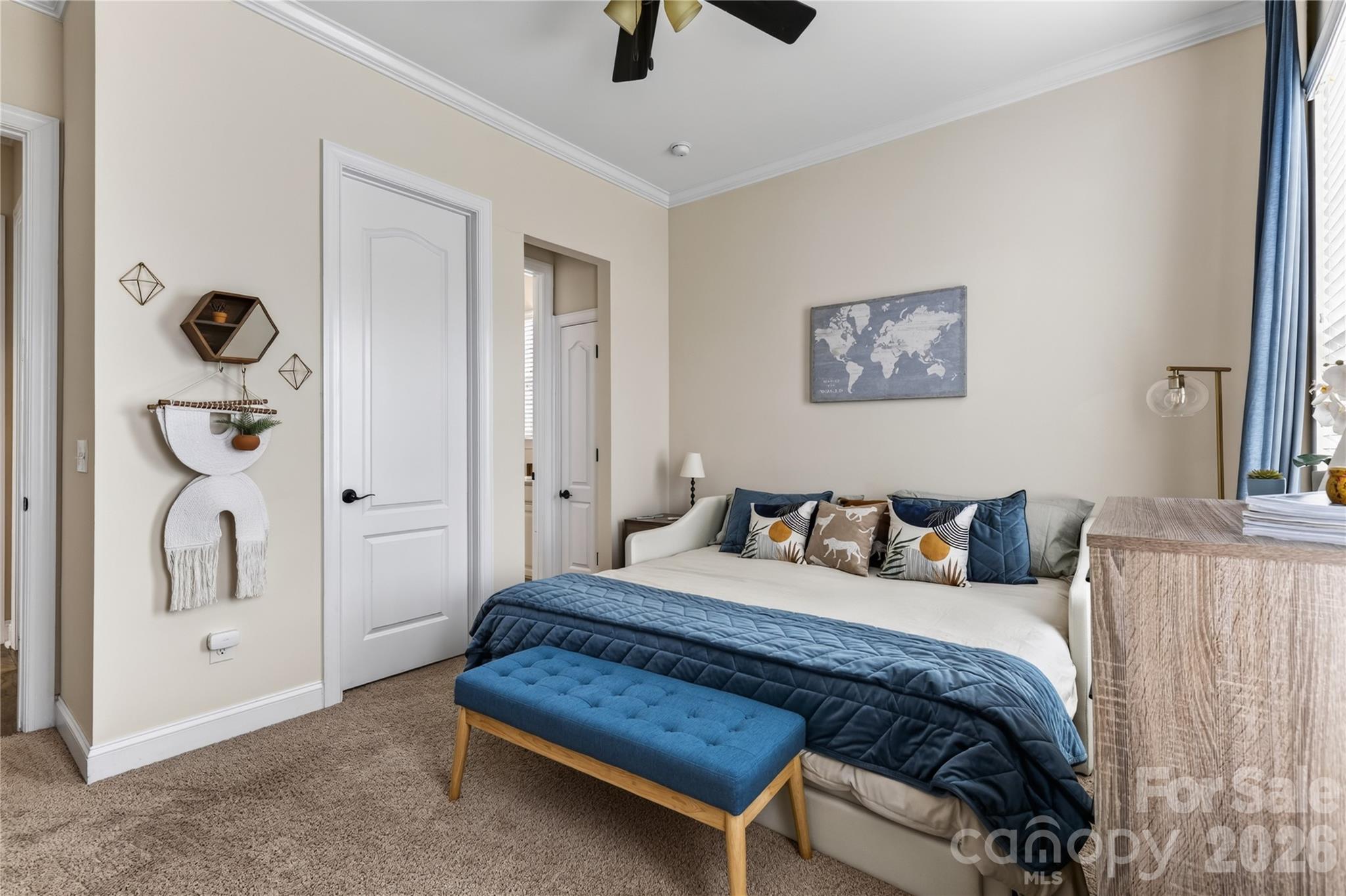 Main Floor Bedroom with full bath - 1402 Smoketree Court, Waxhaw