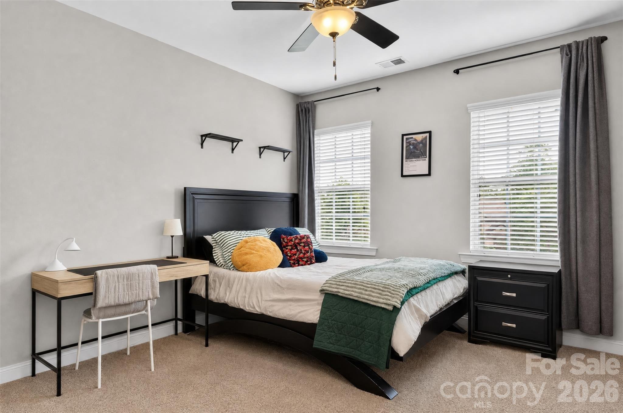 Second Floor Bedroom 2 with Jack and Jill bath - 1402 Smoketree Court, Waxhaw