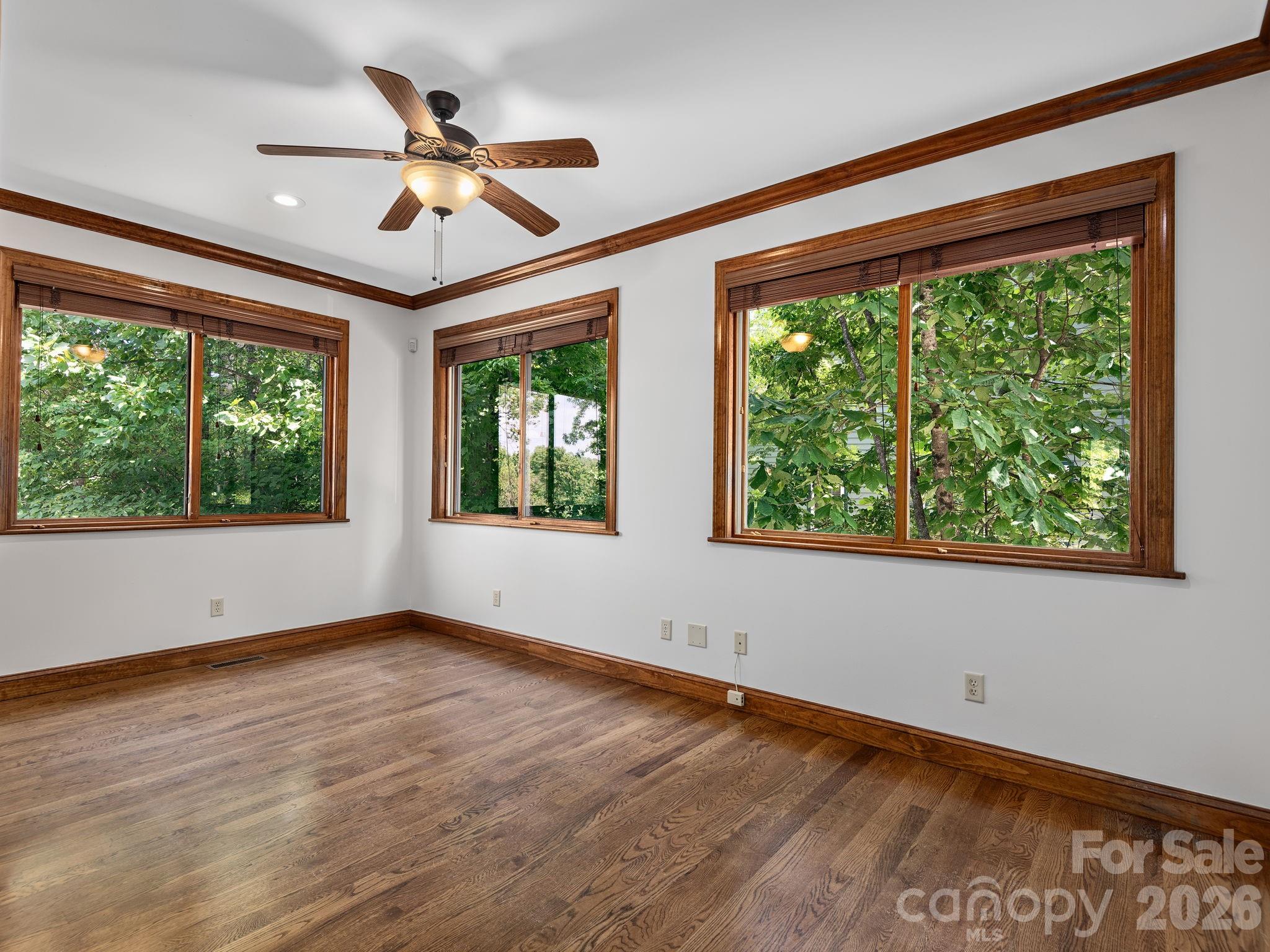 Main Level Office w/original wood floors. - 248 Wisdom Cove Road, Flat Rock