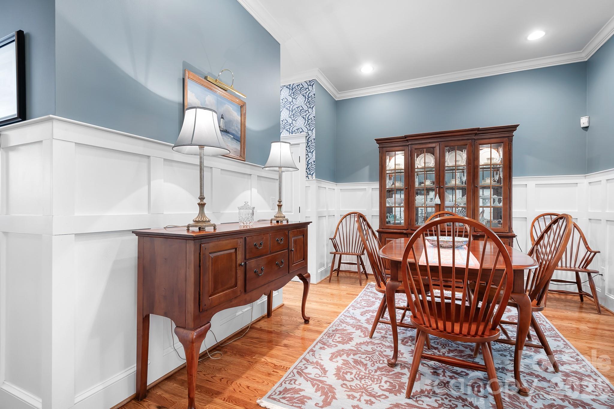 The formal dining area is stunning and can be used for additional living/entertaining space or office space. - 17525 Calverton Road, Huntersville