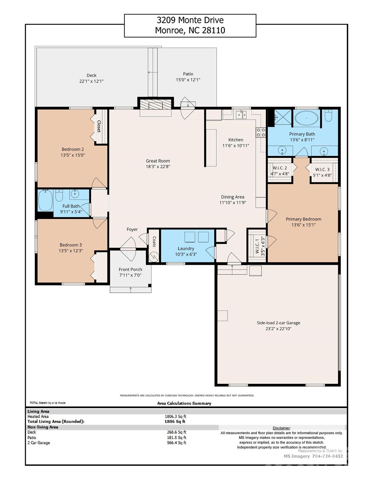 Single Family Residence at 3209 Monte Drive, Monroe, photo 46 of 46