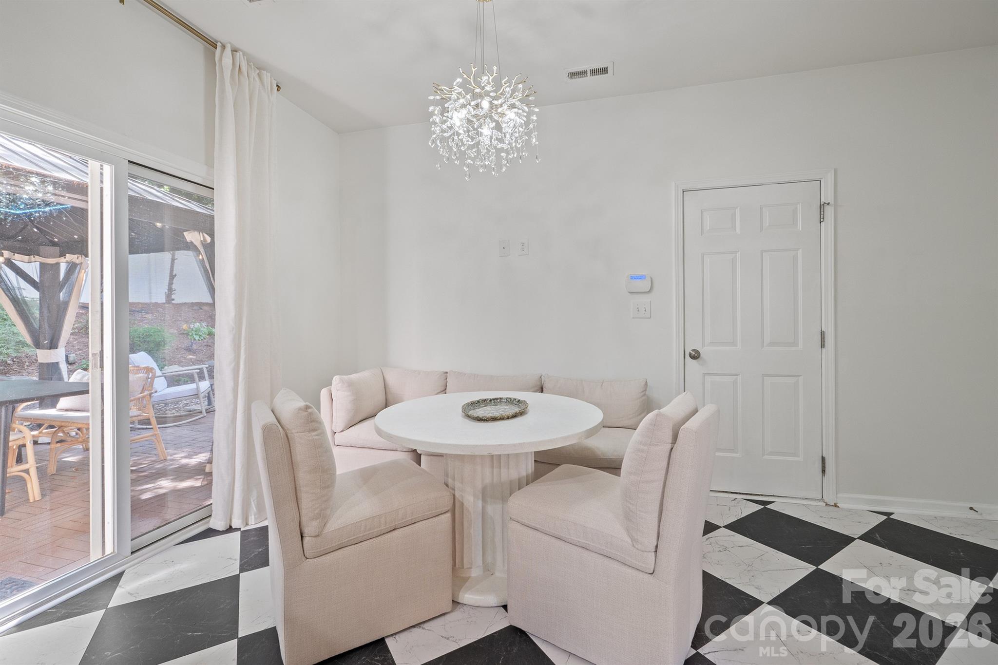 Breakfast area - 17916 Caldwell Track Drive, Cornelius