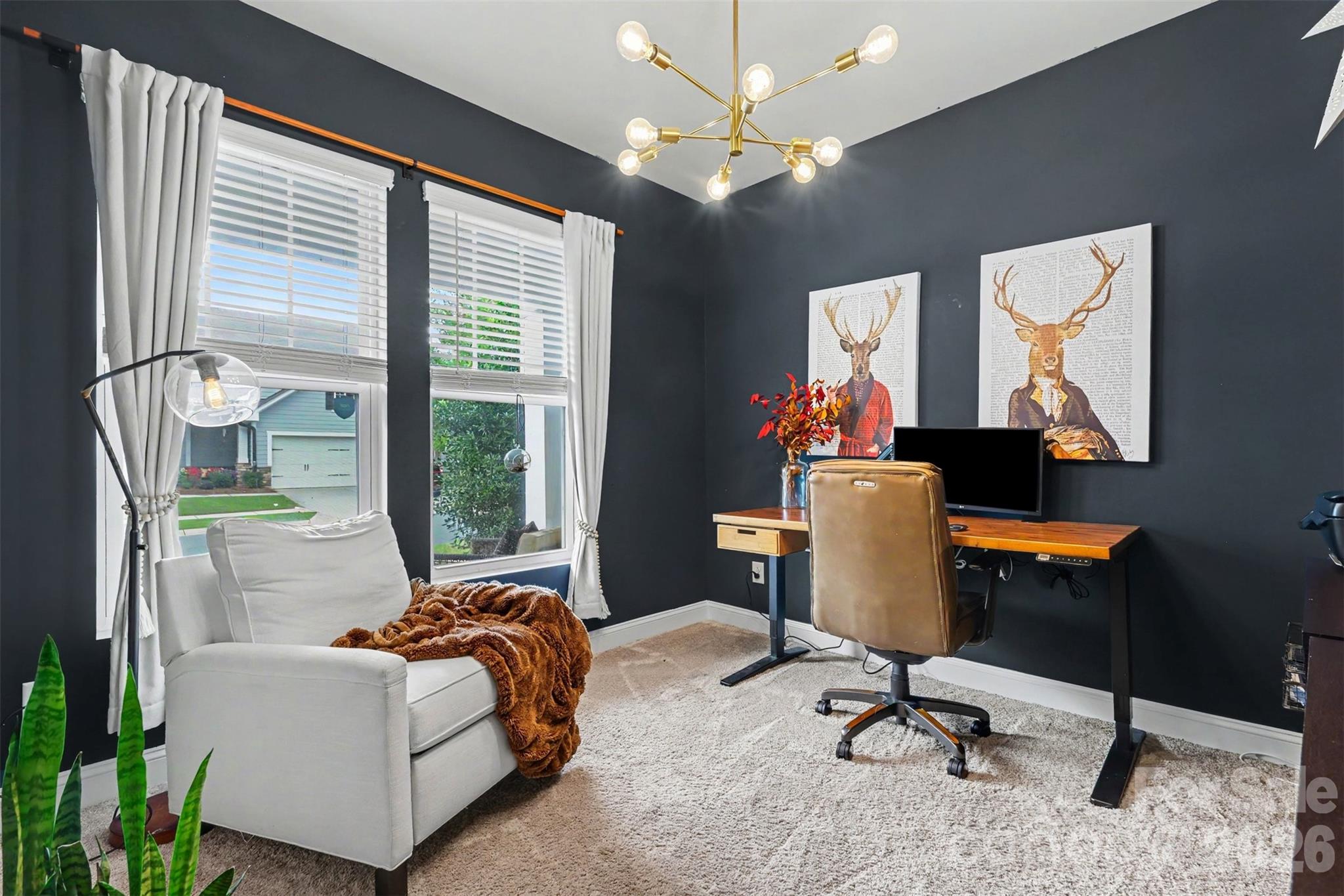 Spare bedroom 1 on main/office - 402 Dudley Drive, Fort Mill