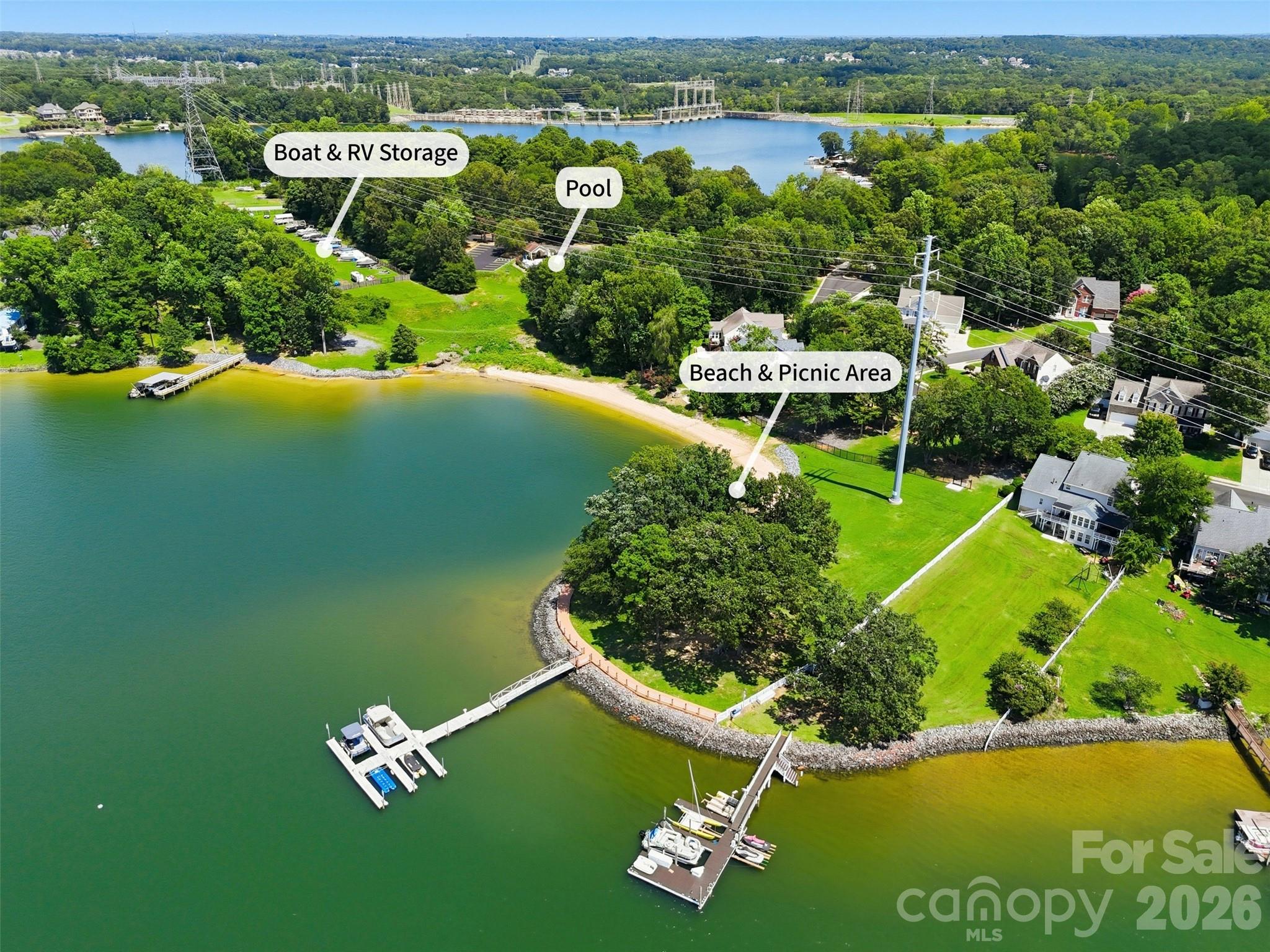 Aerial of amenities.  Zoom in. - 206 Horizon Circle, Rock Hill