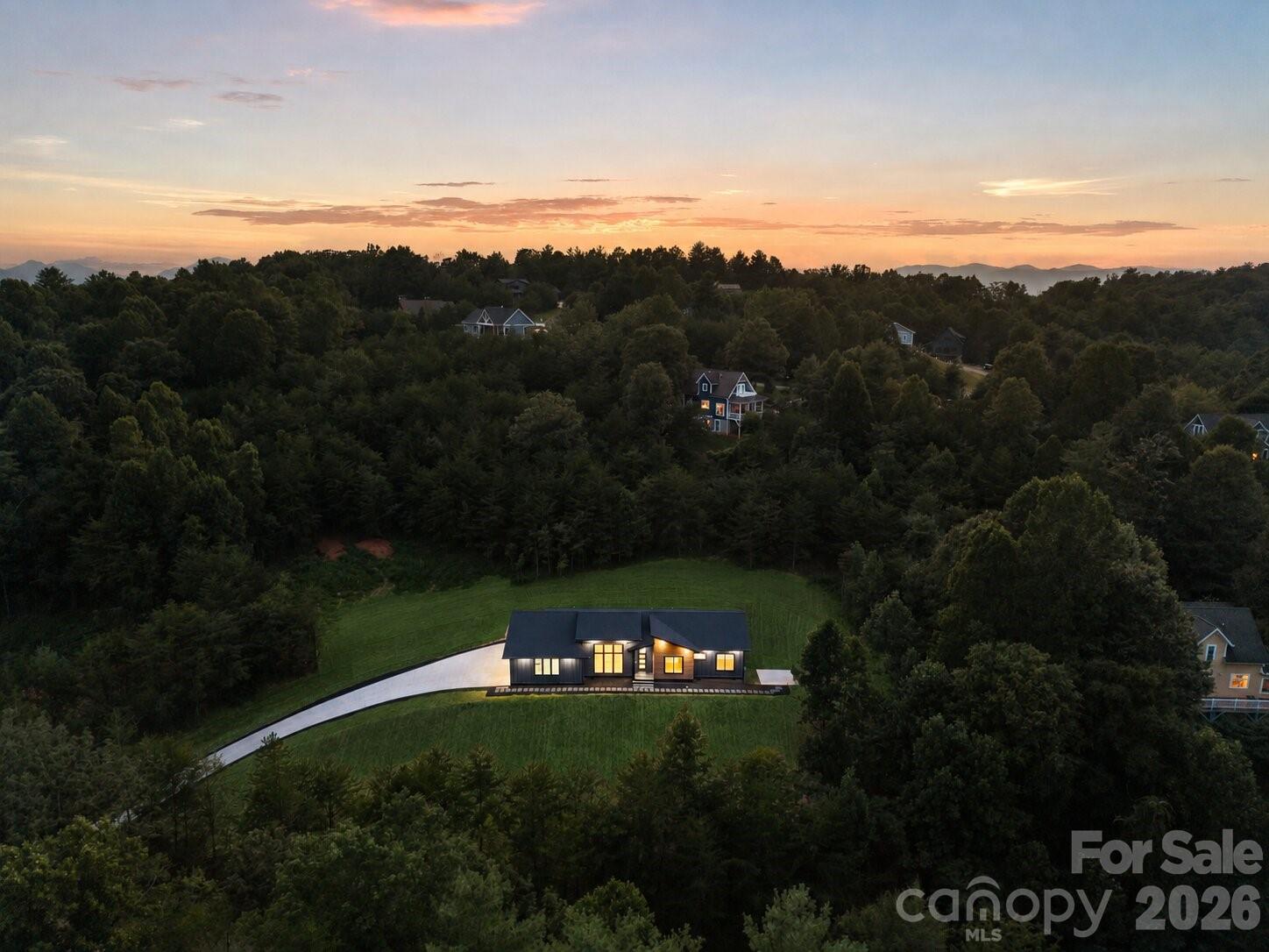Virtually enhanced grass - 7 Spicebush Lane, Weaverville