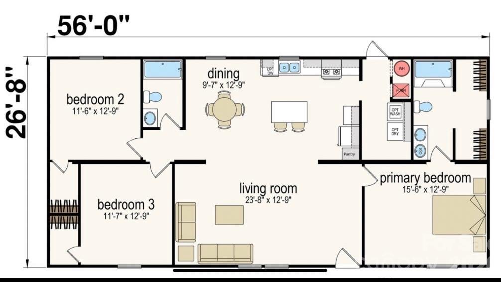 Floor Plan - 1655 Hudlow Road, Forest City