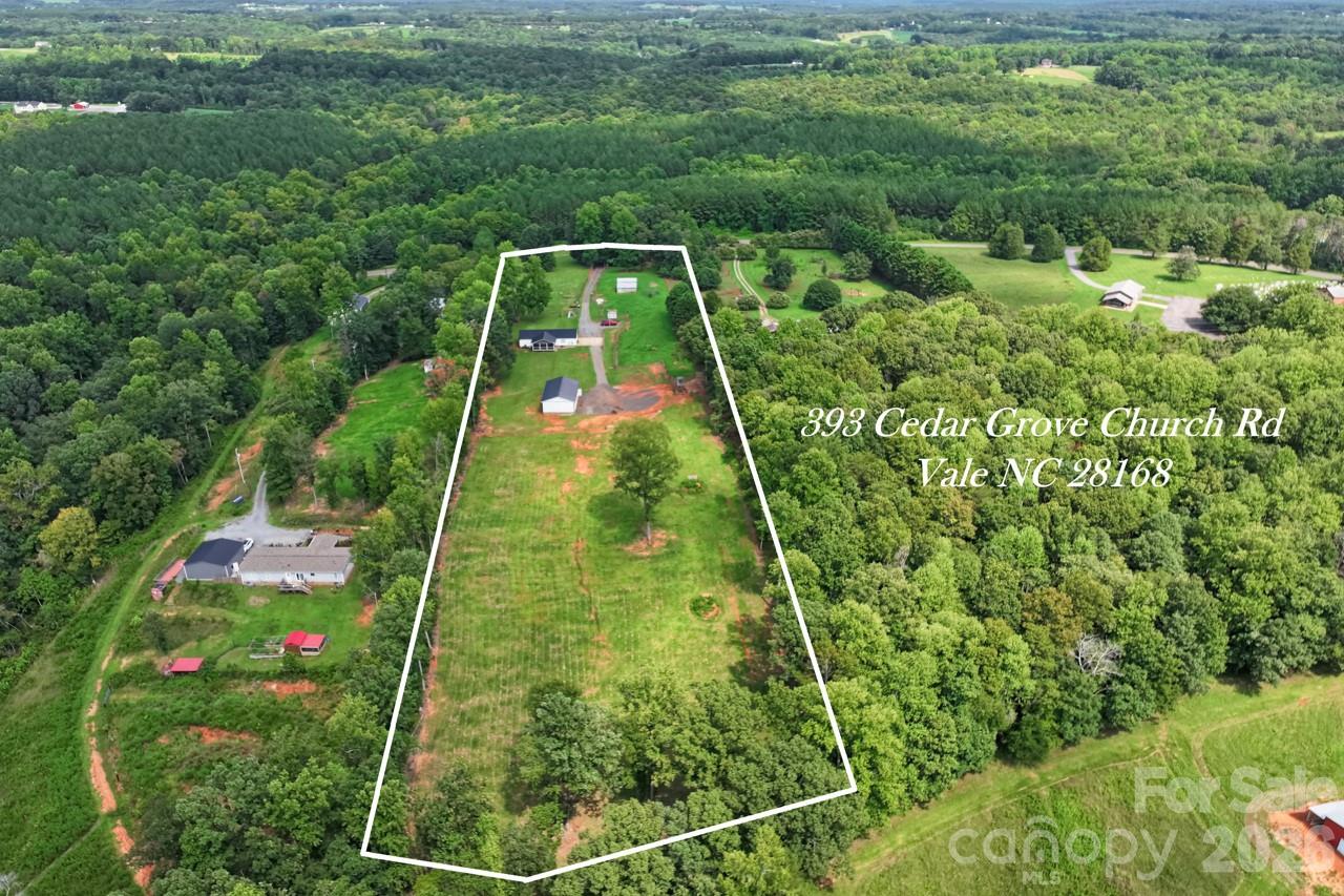 Over head drone view - 393 Cedar Grove Church Road, Vale