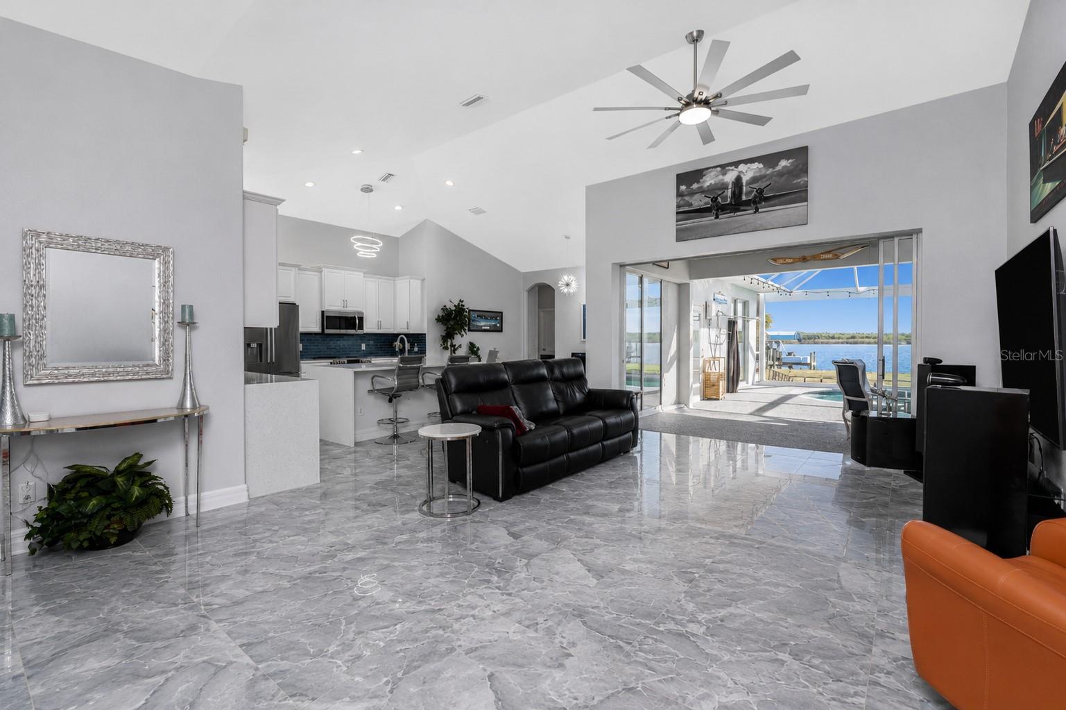 open water views from every room besides one guest bedroom. - 16168 LA BARGE CIR, PORT CHARLOTTE