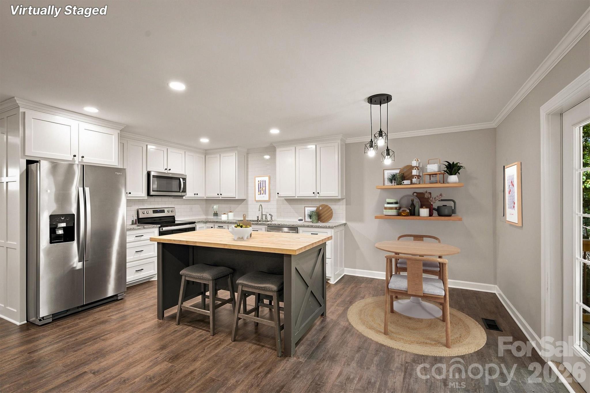 Open Concept Kitchen/Dining - 3517 Crestwood Drive, Morganton