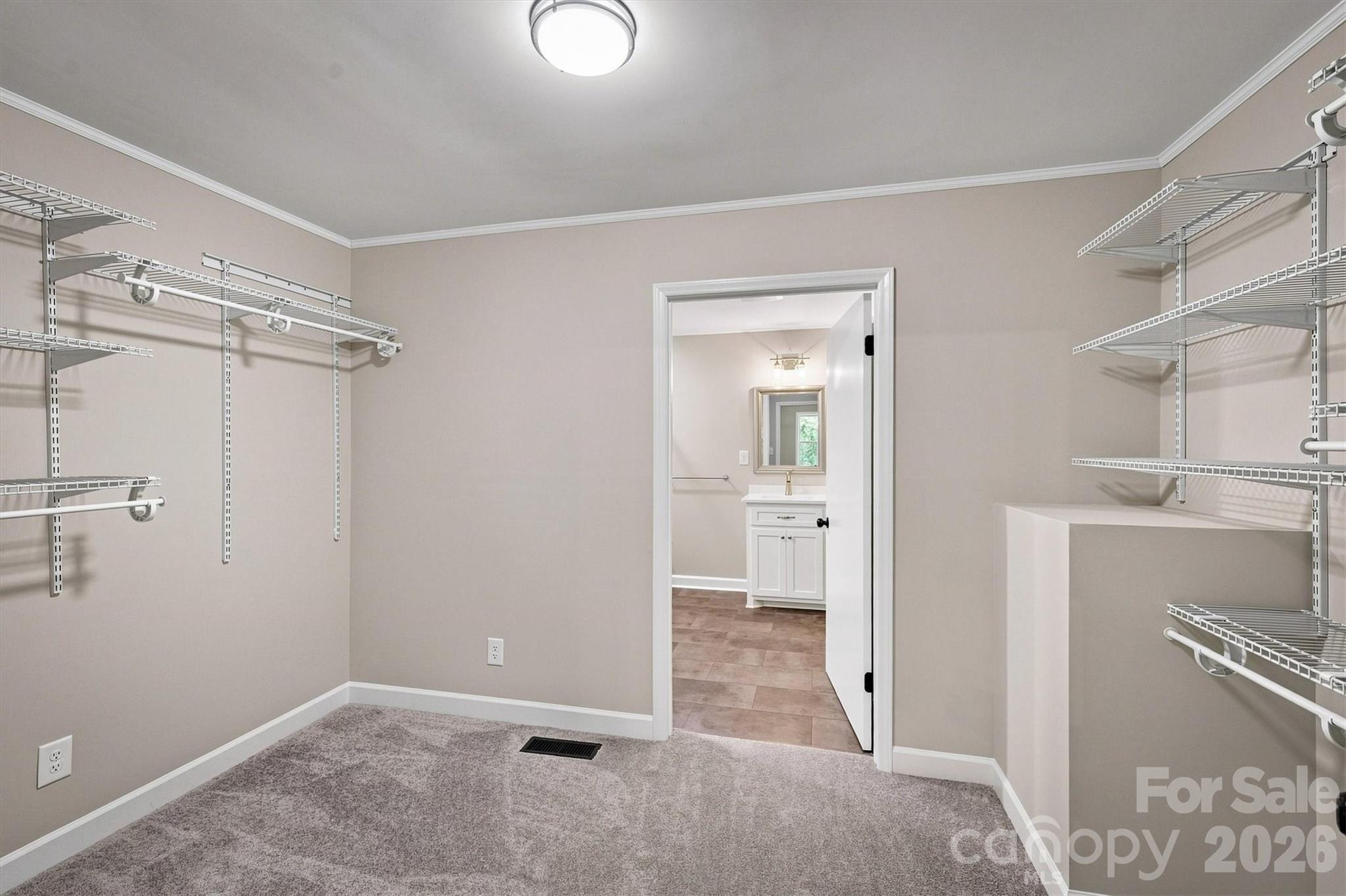 Primary Suite Walk-in Closet - 3517 Crestwood Drive, Morganton