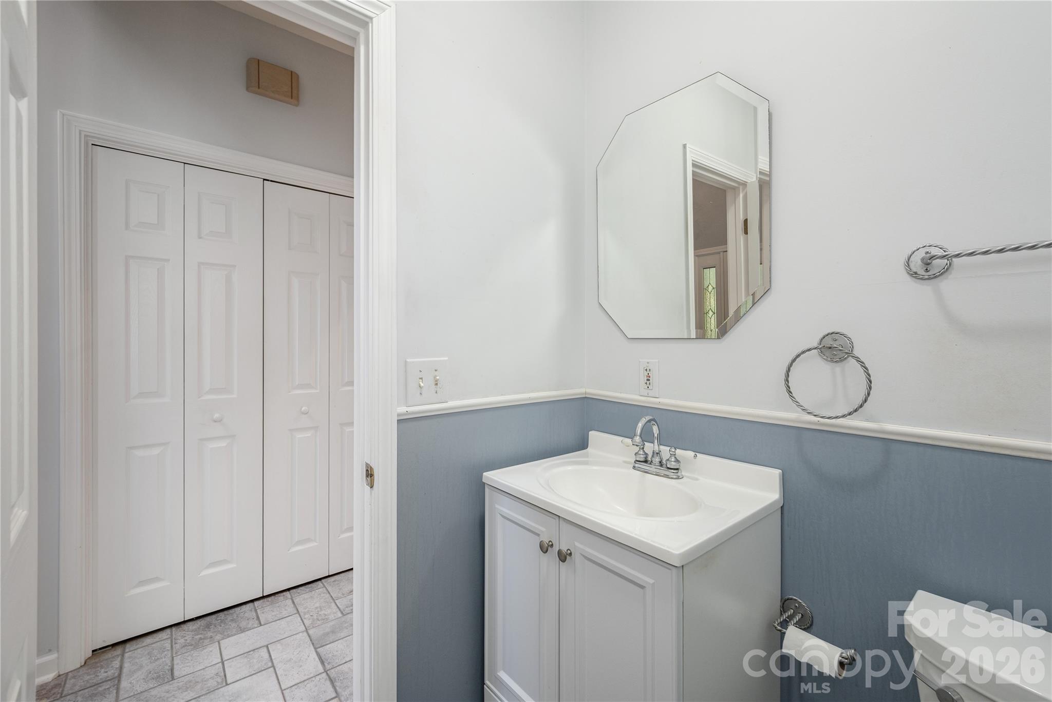 Half bath on main level - 1043 Berea Church Road, Hendersonville