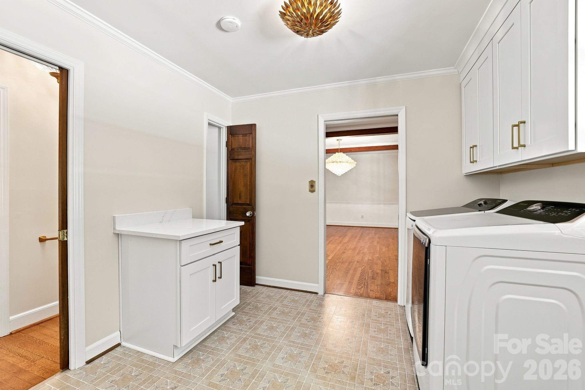 Laundry Room (Do you spy the Laundry Chute?) - 514 Belwood Drive, Belmont