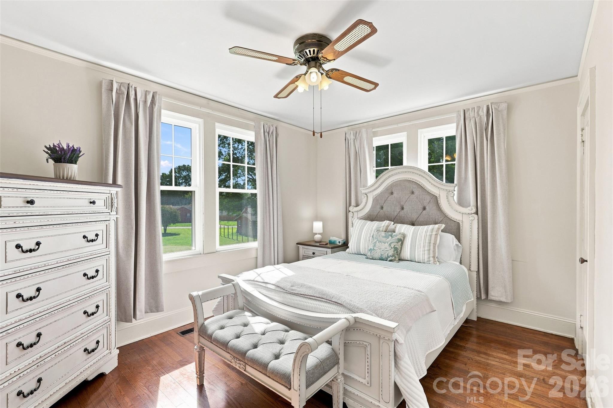 Bedroom 1 with cedar lined closet - 1106 N Main Street, Mount Holly