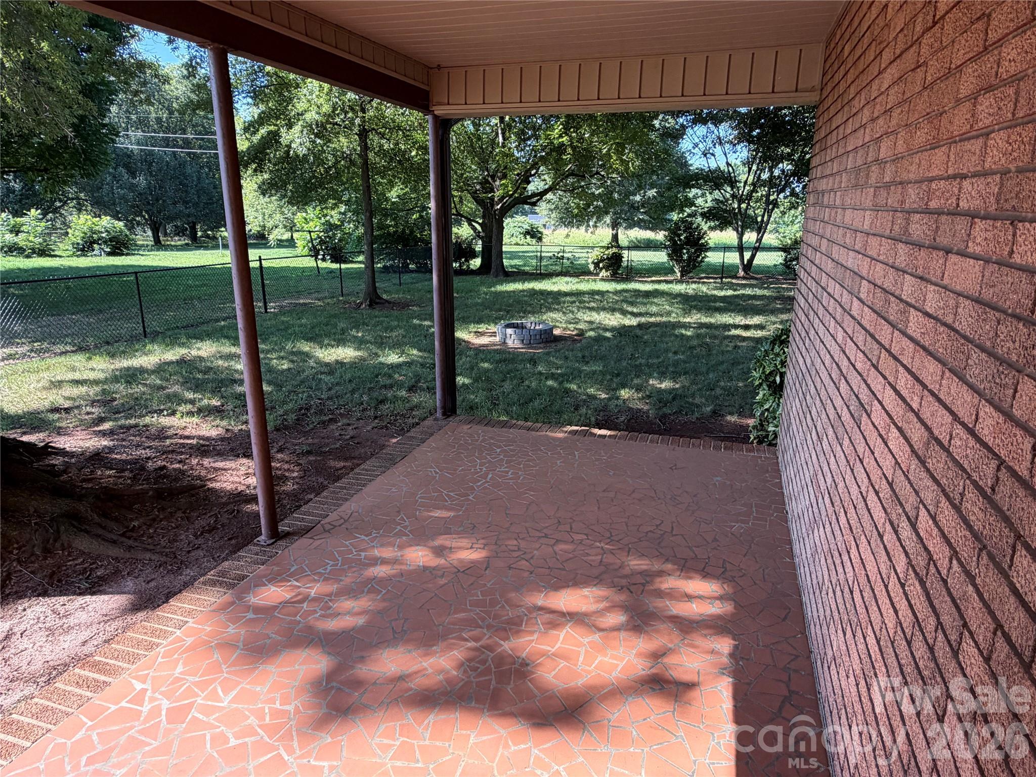 Back patio off master suite - 3649 Taylorsville Highway, Statesville