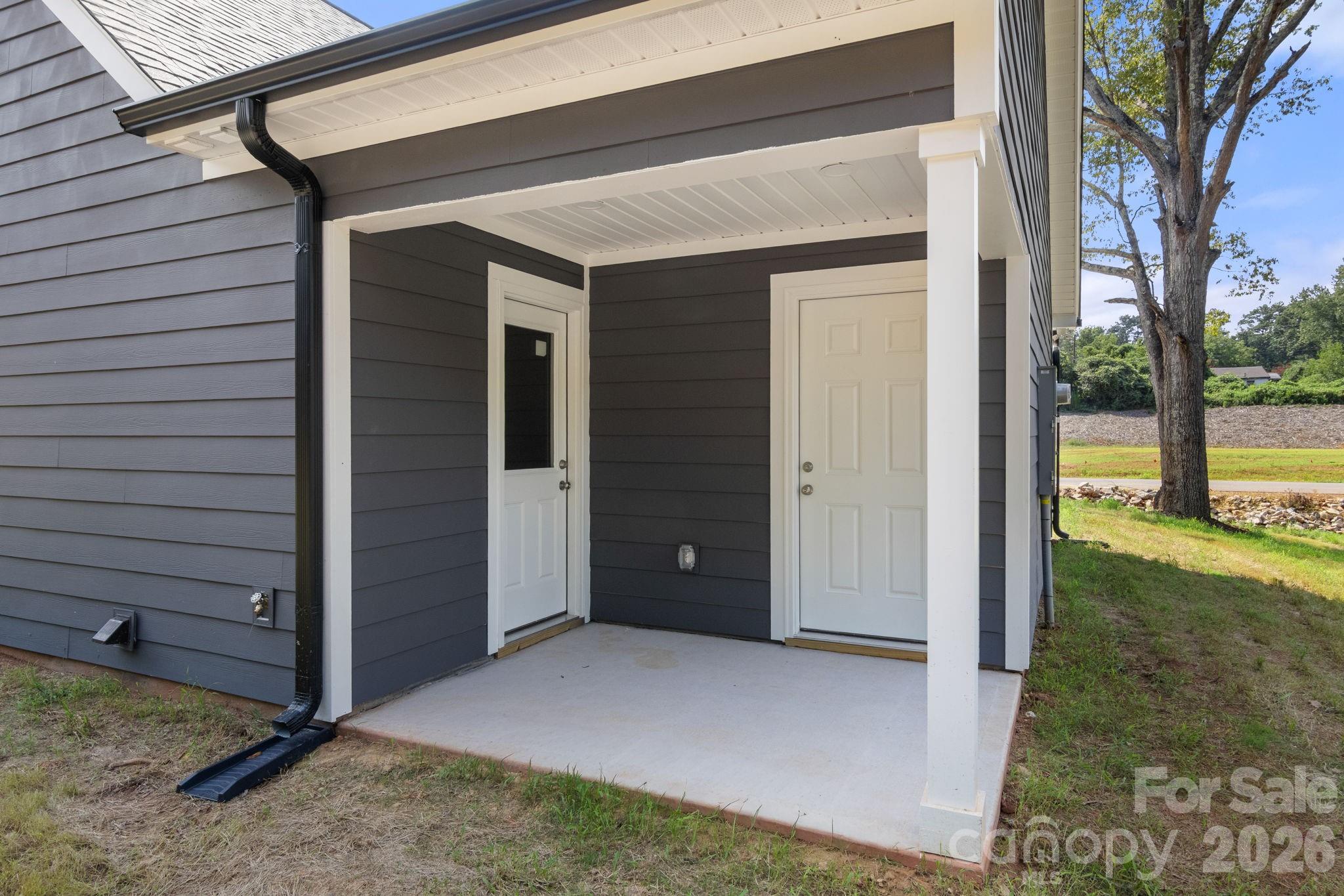 Back patio & garage access - 145 McCorkle Street, York