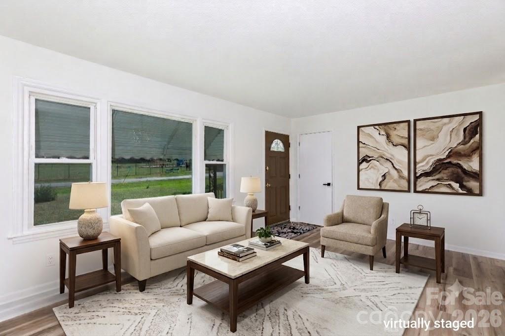 Living Room virtually staged - 3270 Bridges Drive, Rock Hill