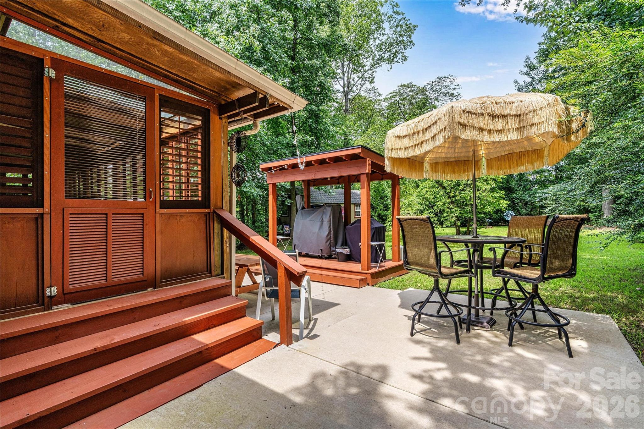 Backyard patio with grill deck.7697 Katherine Drive - 7697 Katherine Drive, Denver