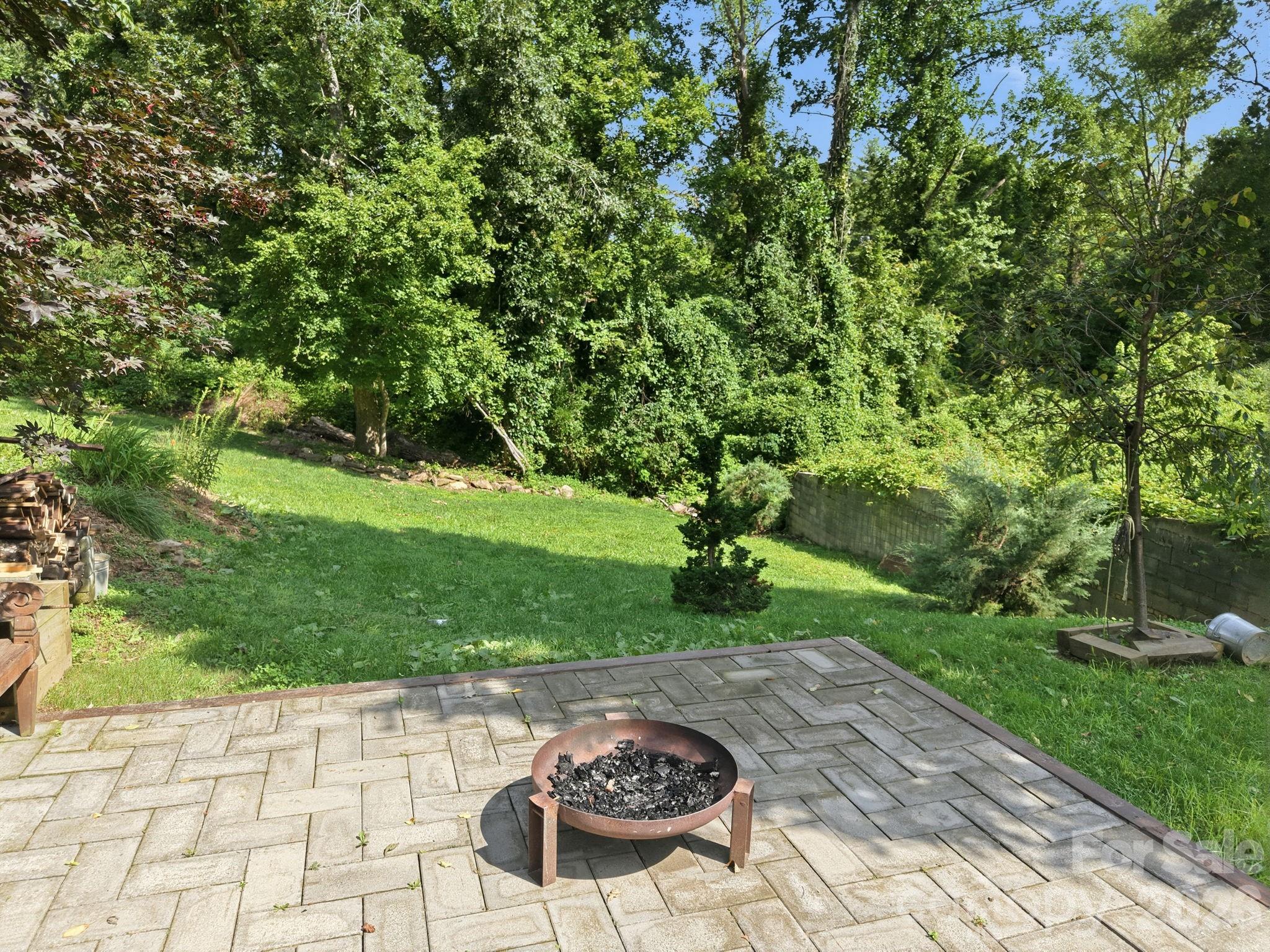 This photo features a stunning view overlooking the spacious backyard. - 146 Courtland Avenue, Asheville
