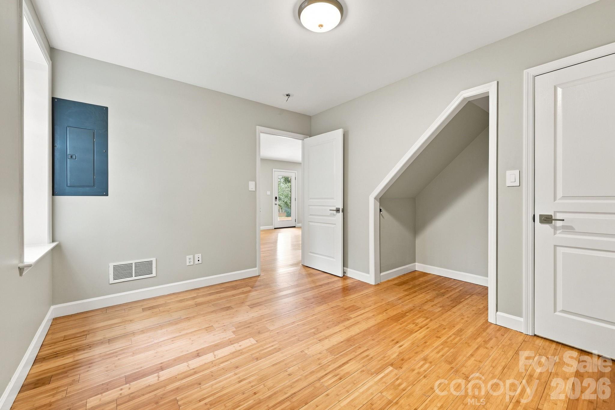 Additional bedroom located conveniently off the lower-level family room. - 146 Courtland Avenue, Asheville