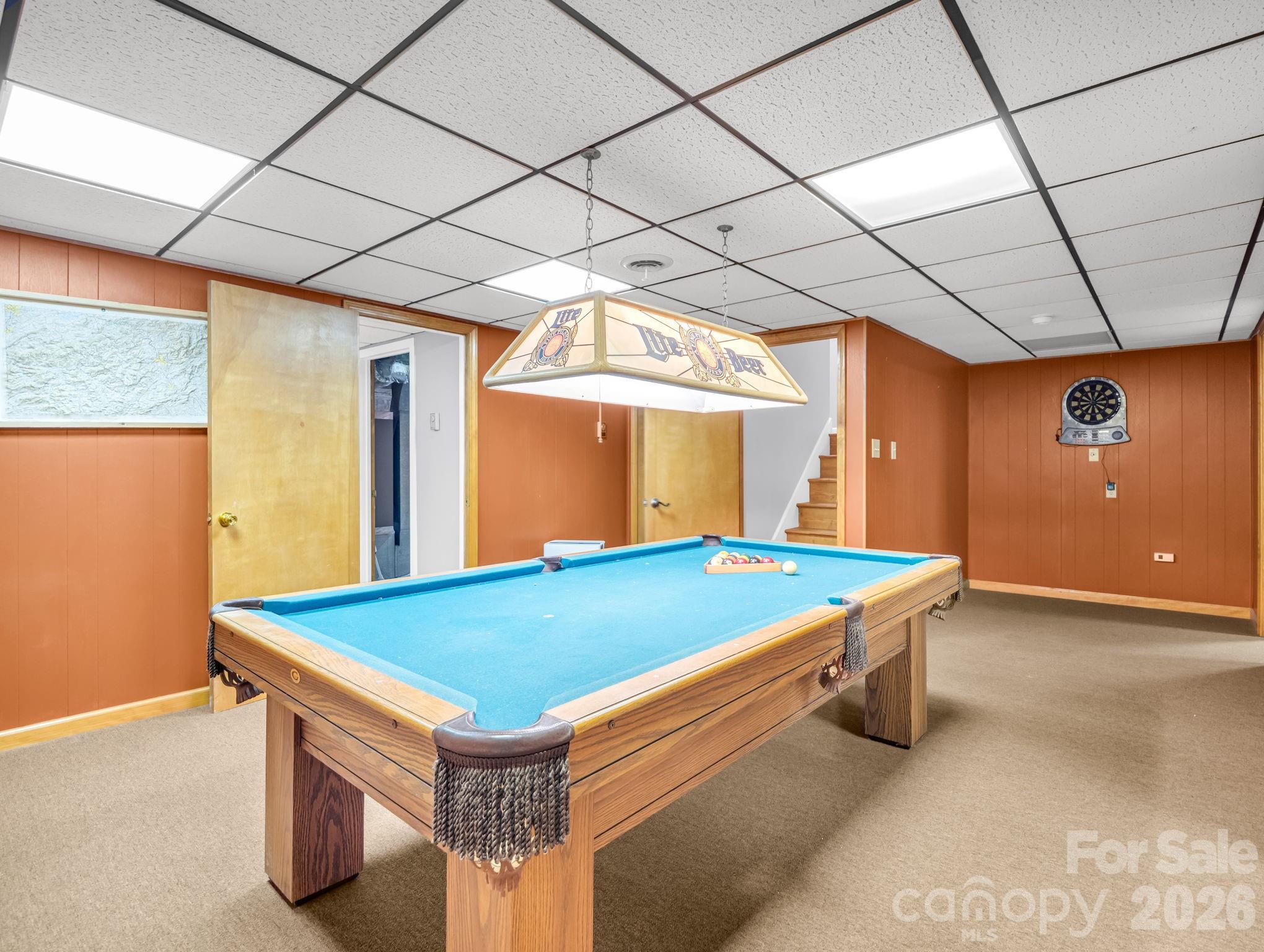 Lower level Den/game room - 10 Chestnut Ridge Road, Mills River