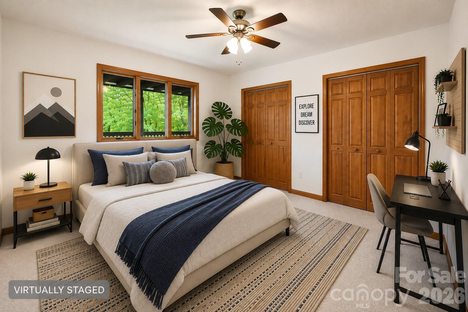 Virtually staged bedroom/flex in basement 2 - 1105 High Vista Drive, Mills River