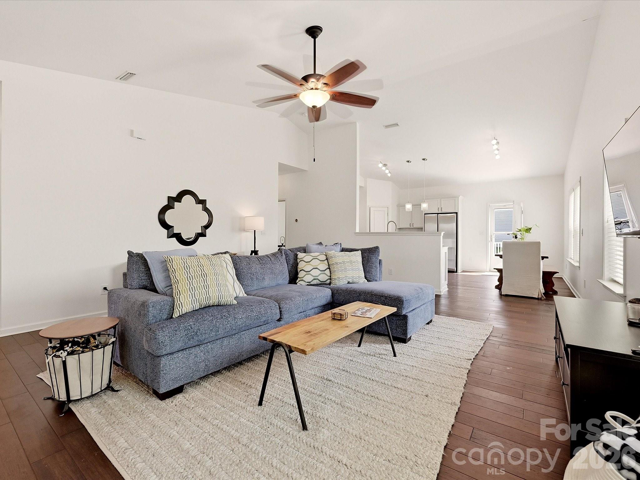 Volume ceilings and a bright, open plan - 216 Austin Field Court, Mount Holly