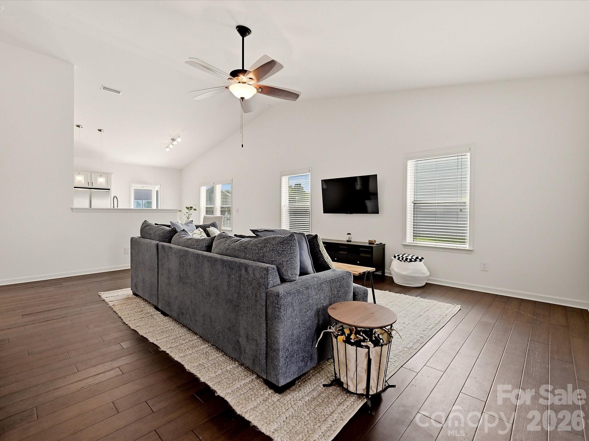 An expansive living room provides flexibility in design - 216 Austin Field Court, Mount Holly