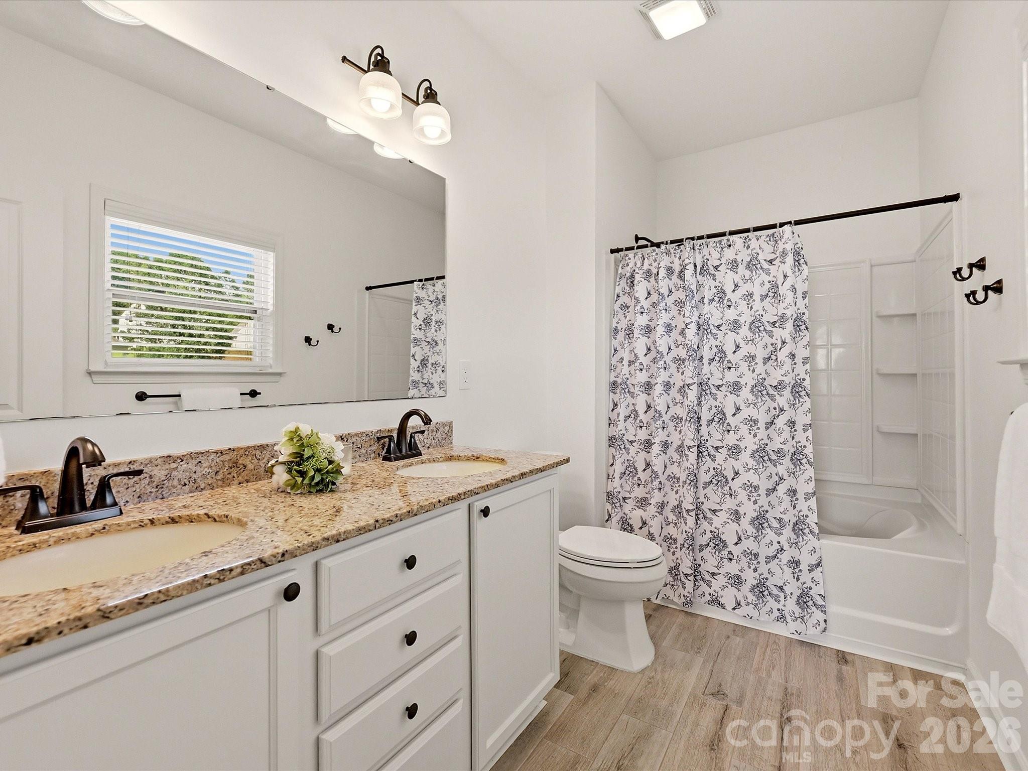 Granite Countertops, tile floors and a Graden Tub complete the Owner's Bath - 216 Austin Field Court, Mount Holly