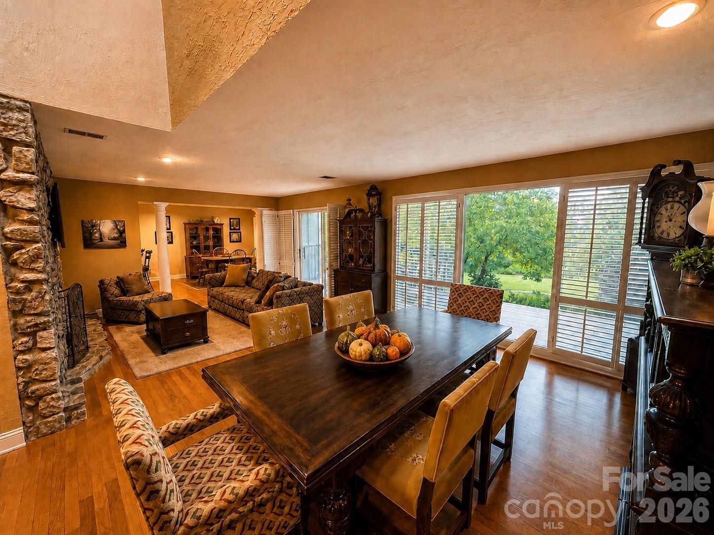 Step out to the deck for a great golf course view. - 4821 Elmhurst Drive NE, Hickory