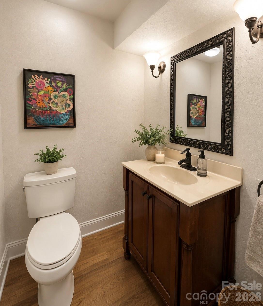Half bath in the den and bar area - 4821 Elmhurst Drive NE, Hickory