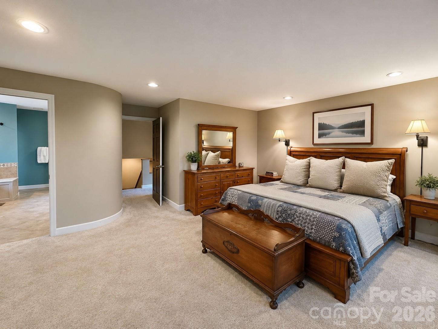 Primary suite with private deck - 4821 Elmhurst Drive NE, Hickory