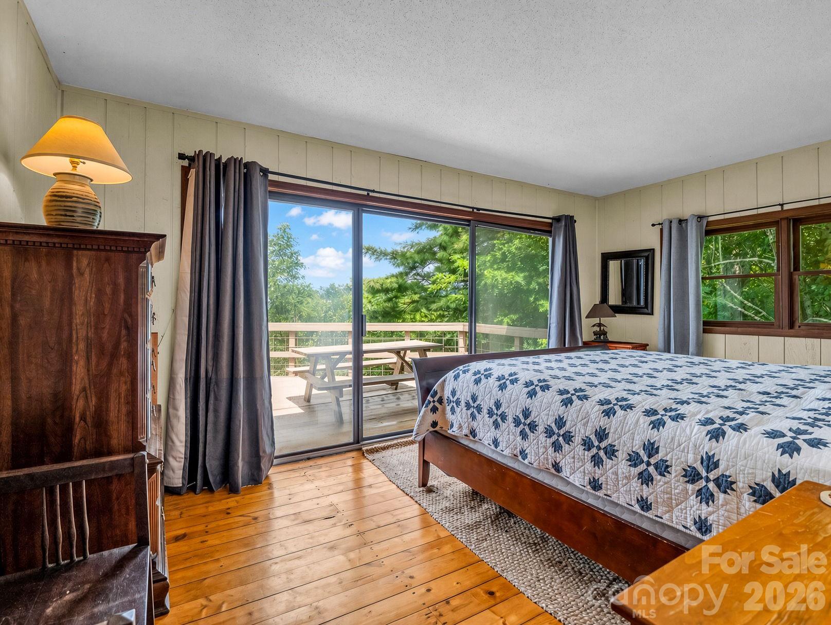 Second ensuite bedroom on main level/top floor - 179 Sarvis Lane, Mars Hill