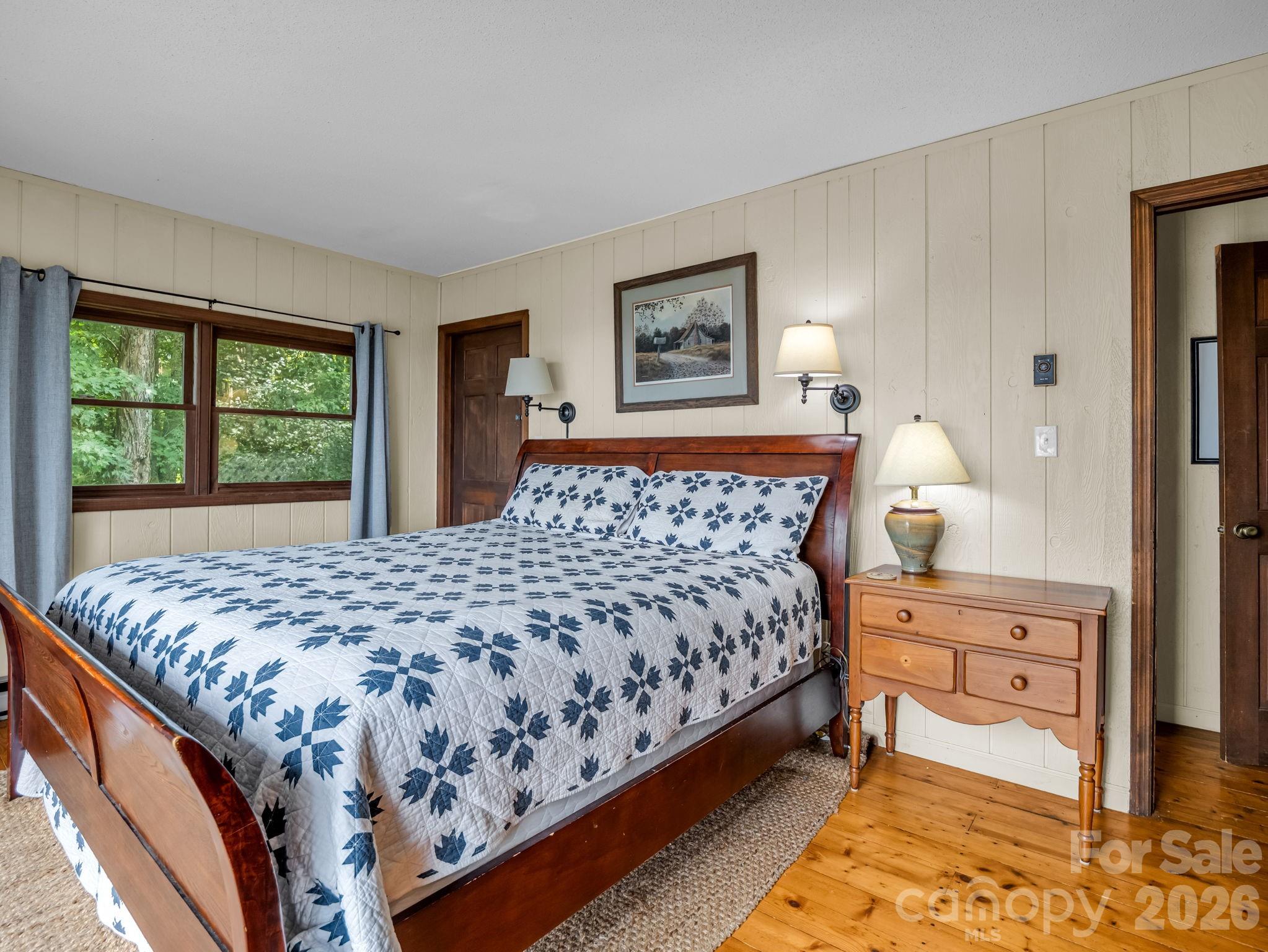 Second ensuite bedroom on main level/top floor - 179 Sarvis Lane, Mars Hill