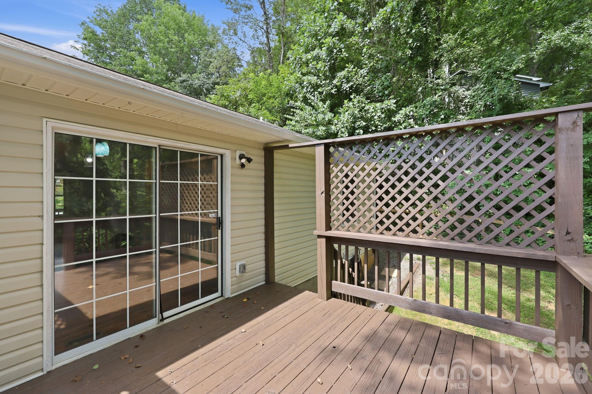 Private Rear Deck - 16 Westwood Drive, Candler