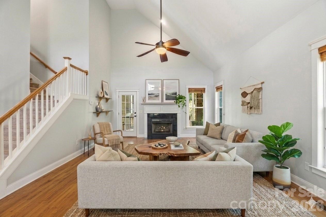 Living Room - Virtually staged - 126 Carolina Bluebird Loop, Arden