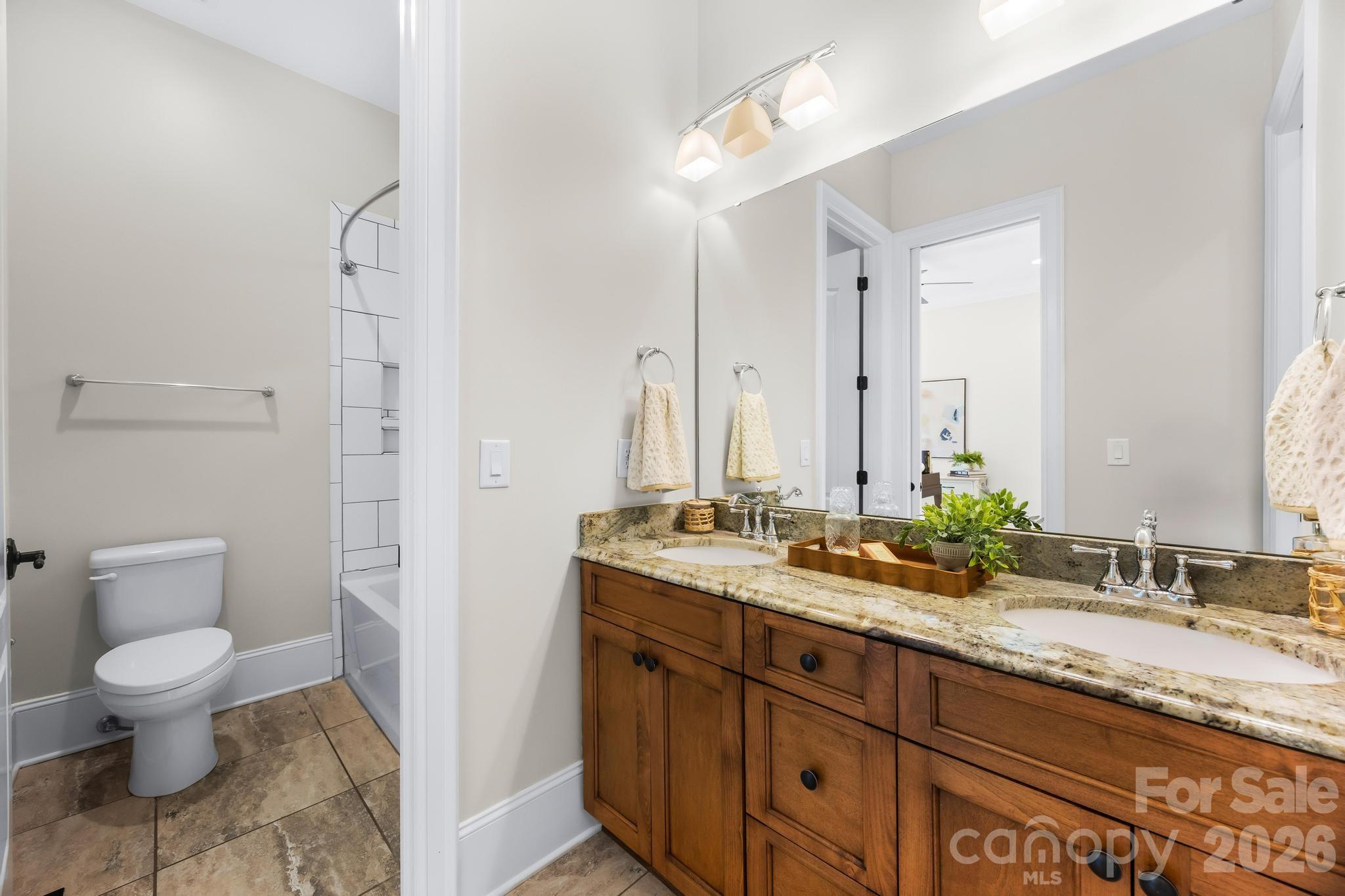 Jack n Jill bathroom for secondary bedrooms one & two - 6334 Long Island Road, Catawba