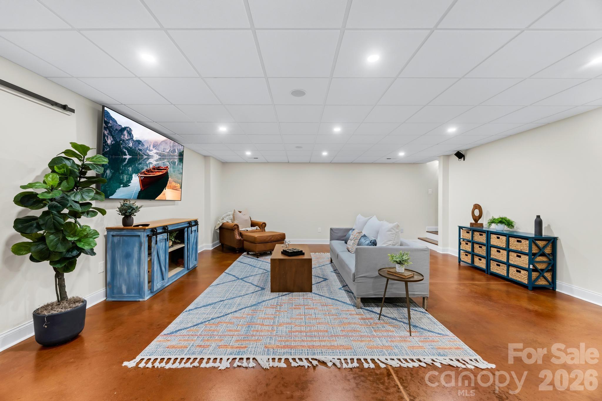 Basement living room - 6334 Long Island Road, Catawba