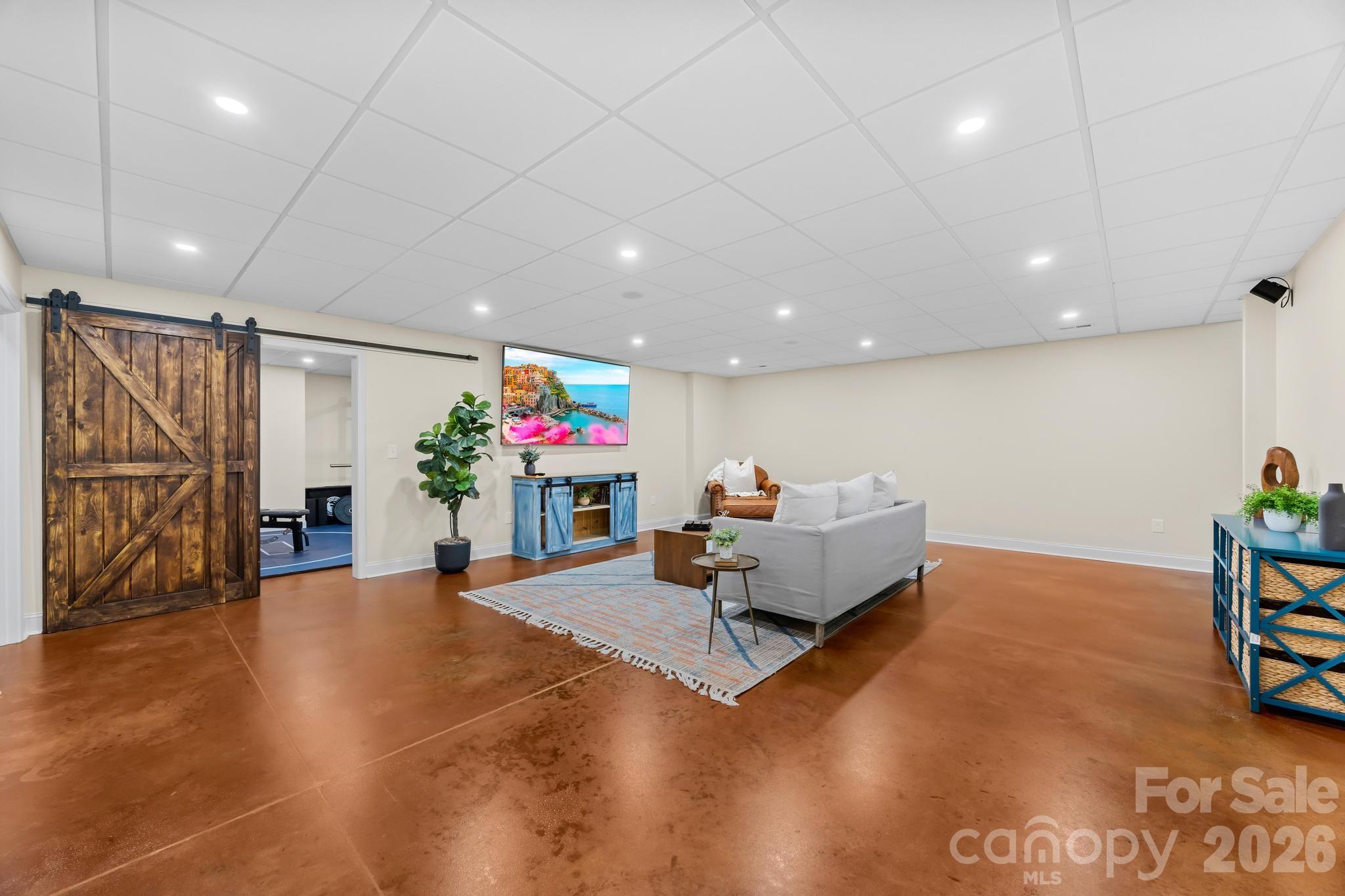 Basement living room - 6334 Long Island Road, Catawba