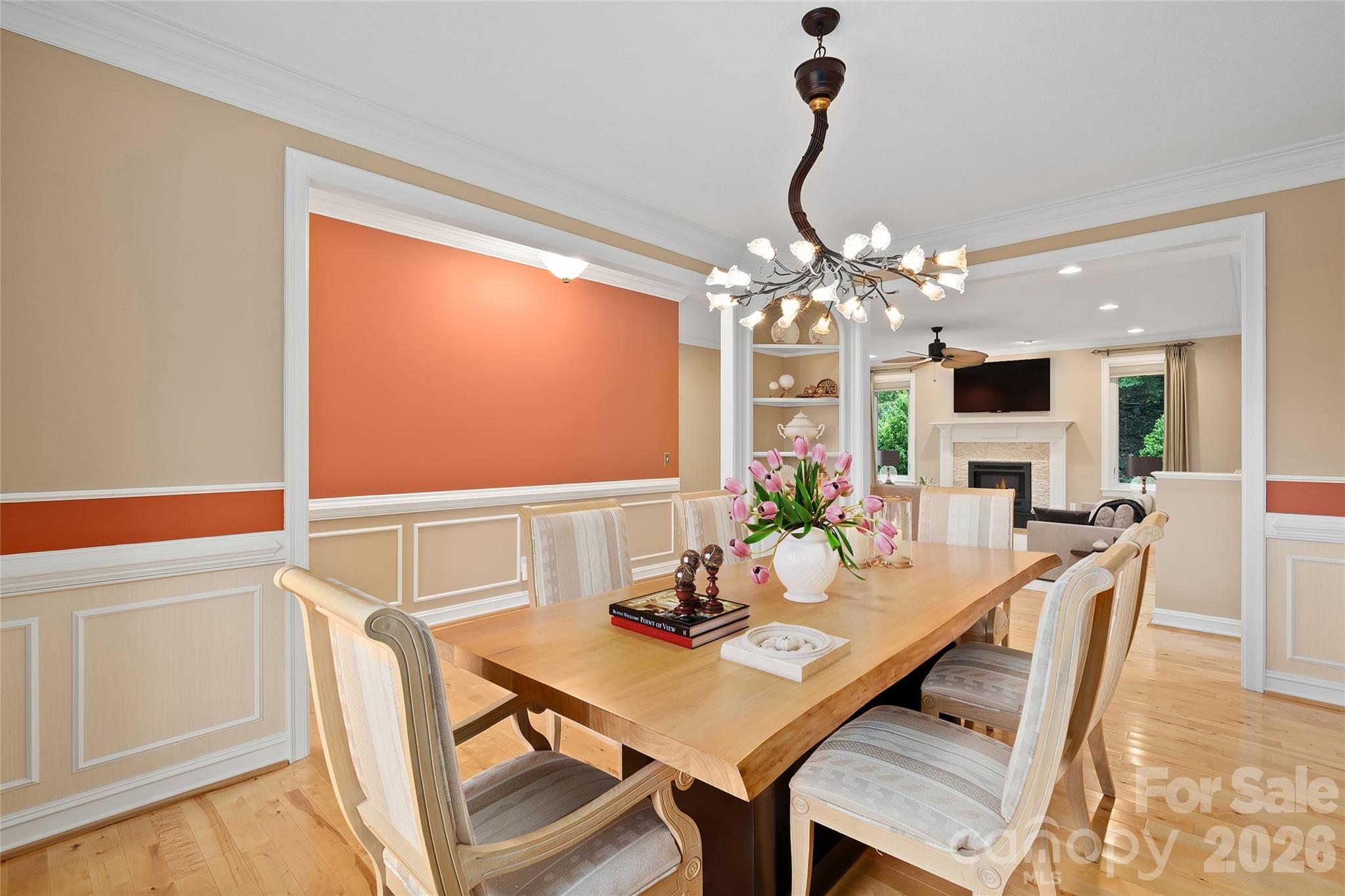 Dining Room Virtually Staged - 23 Clear Vista Drive, Asheville