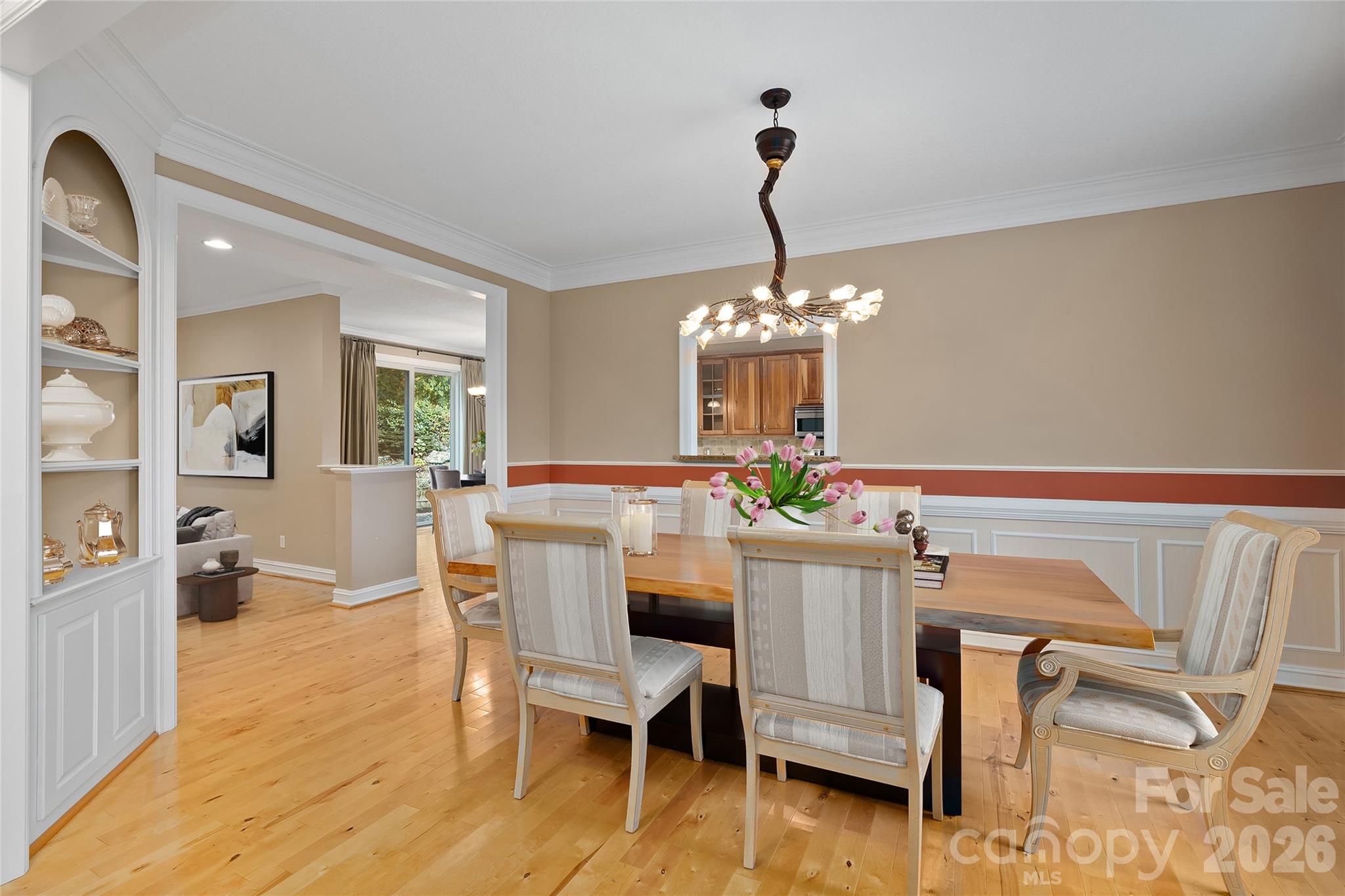 Dining Room virtually Staged - 23 Clear Vista Drive, Asheville