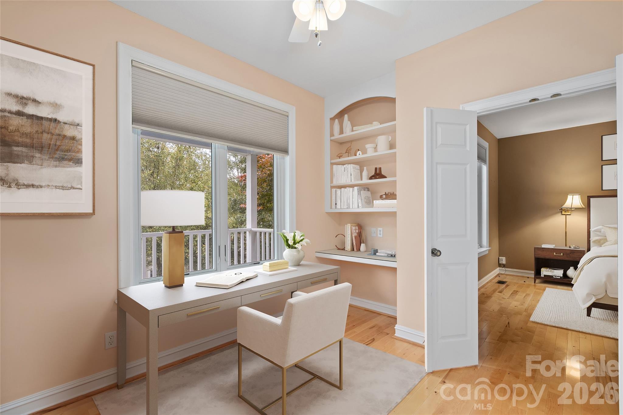 Office off primary virtually staged - 23 Clear Vista Drive, Asheville