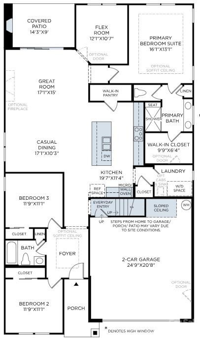 First floor - Floorplan - 2250 Whitebark Drive, Indian Land
