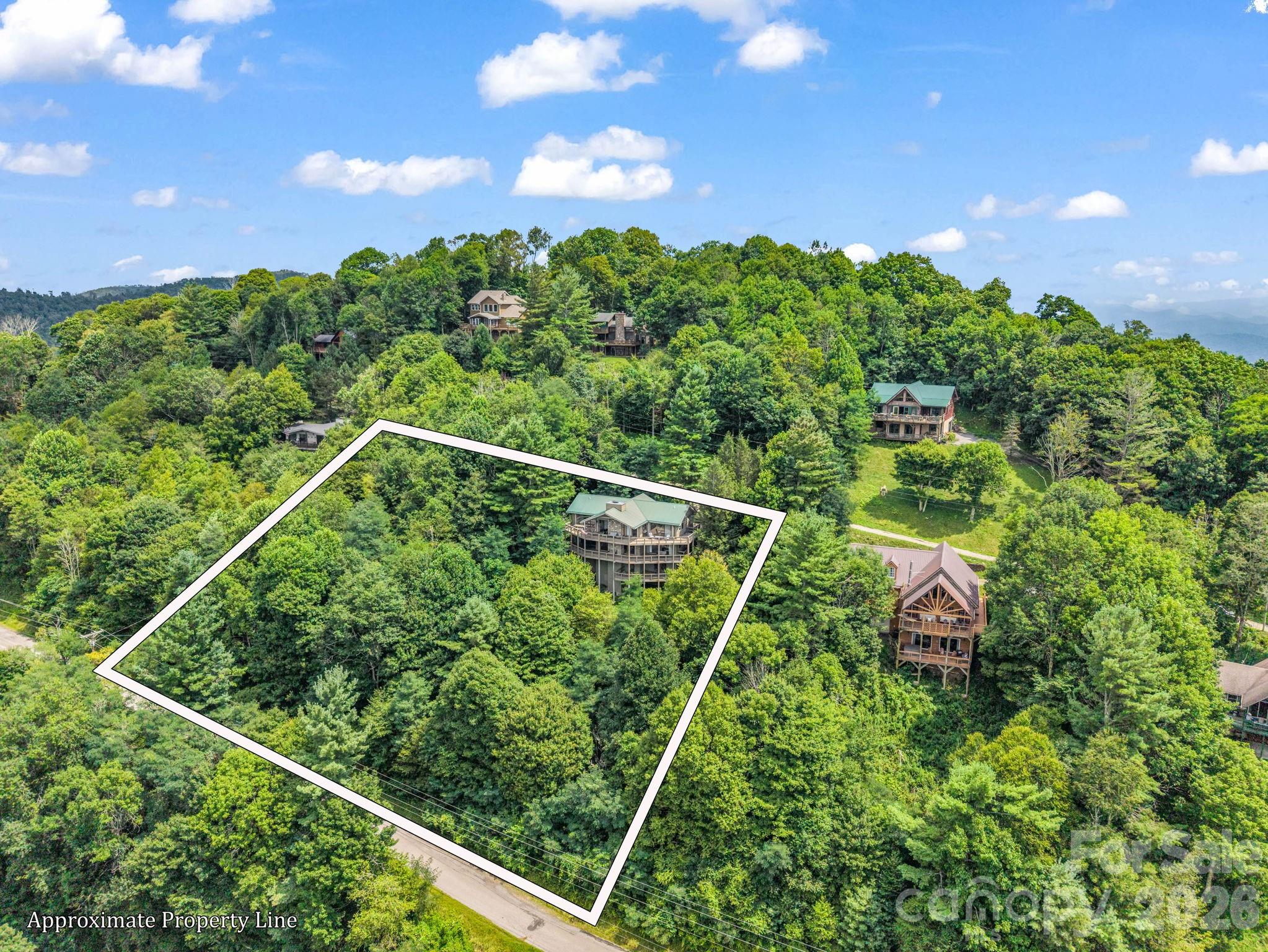 Estimated property lines - 179 Sarvis Lane, Mars Hill