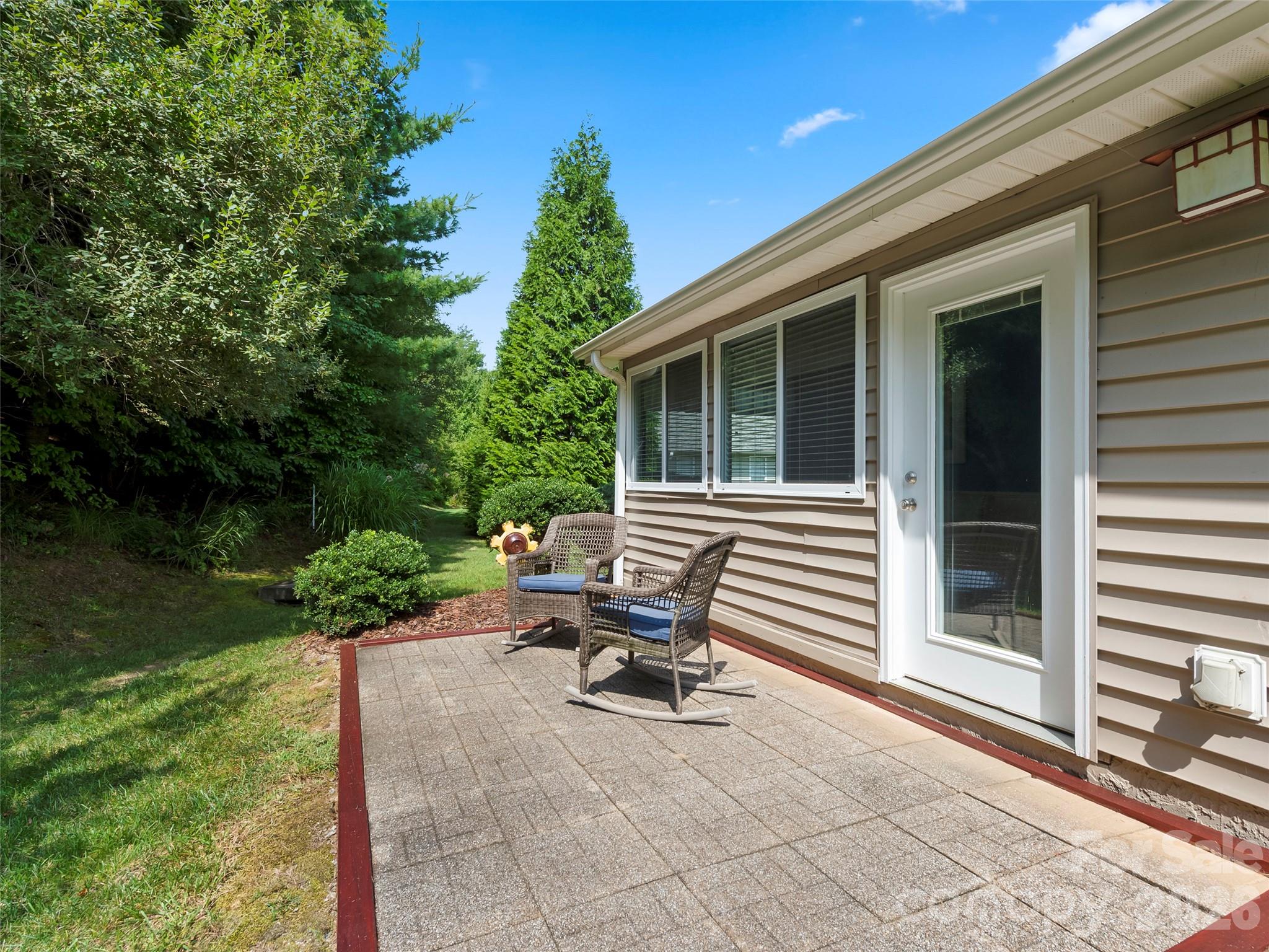 Riverstone Patio at rear of home - 196 Snowy Egret Way, Hendersonville