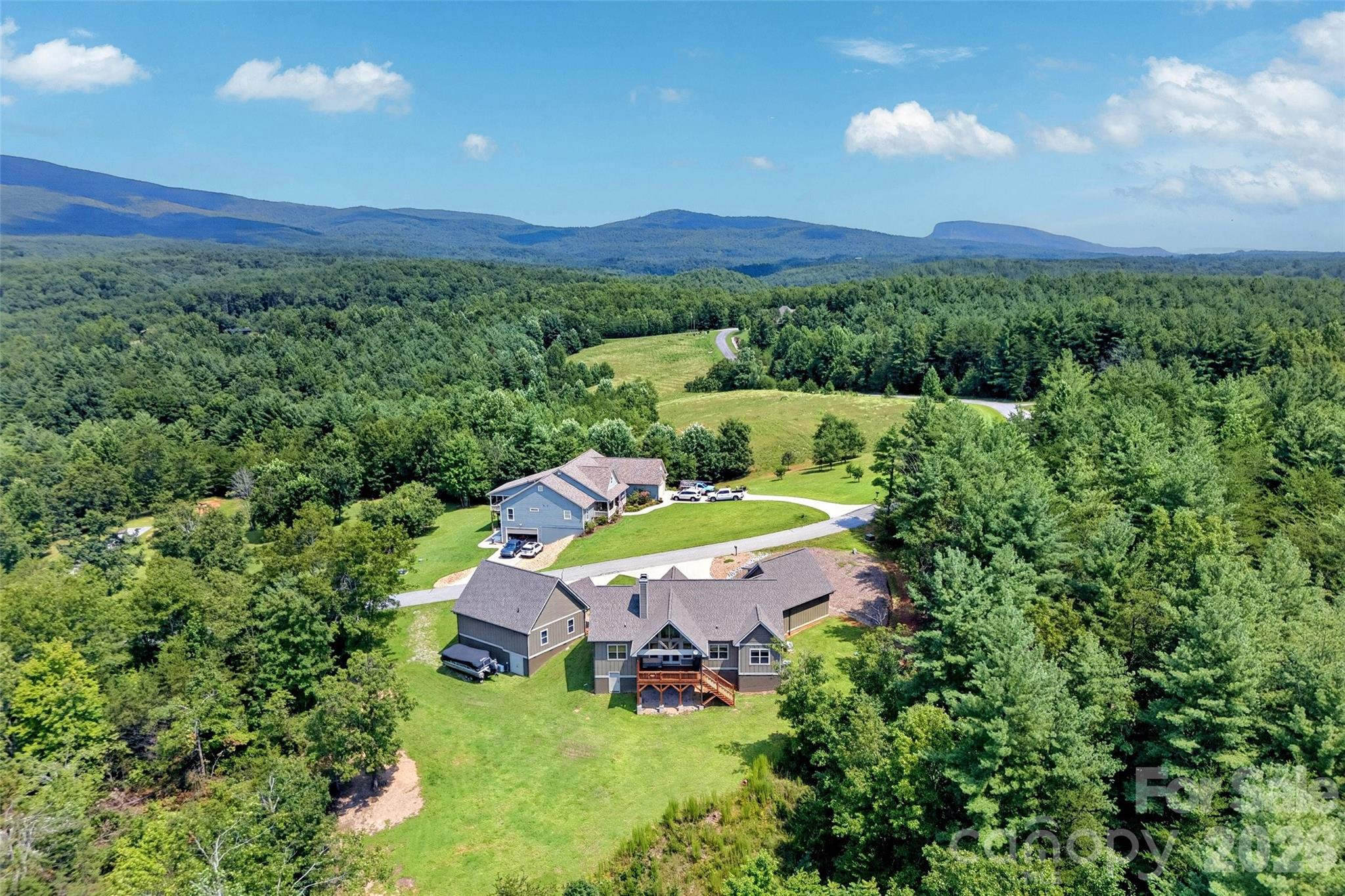 Overhead aerial of the 1.44-acre lot; adjoining 1.48-acre lot also available - 207 Lake Crest Drive, Nebo