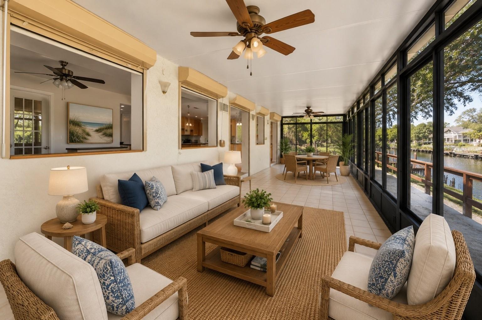 Virtually staged living Sun Room (Florida Room) - 17356 GULFSPRAY CIR, PORT CHARLOTTE