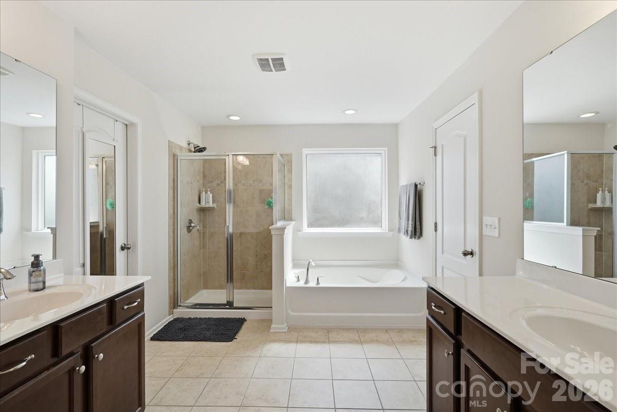 Primary Bathroom - 3829 Franklin Meadows Drive, Matthews