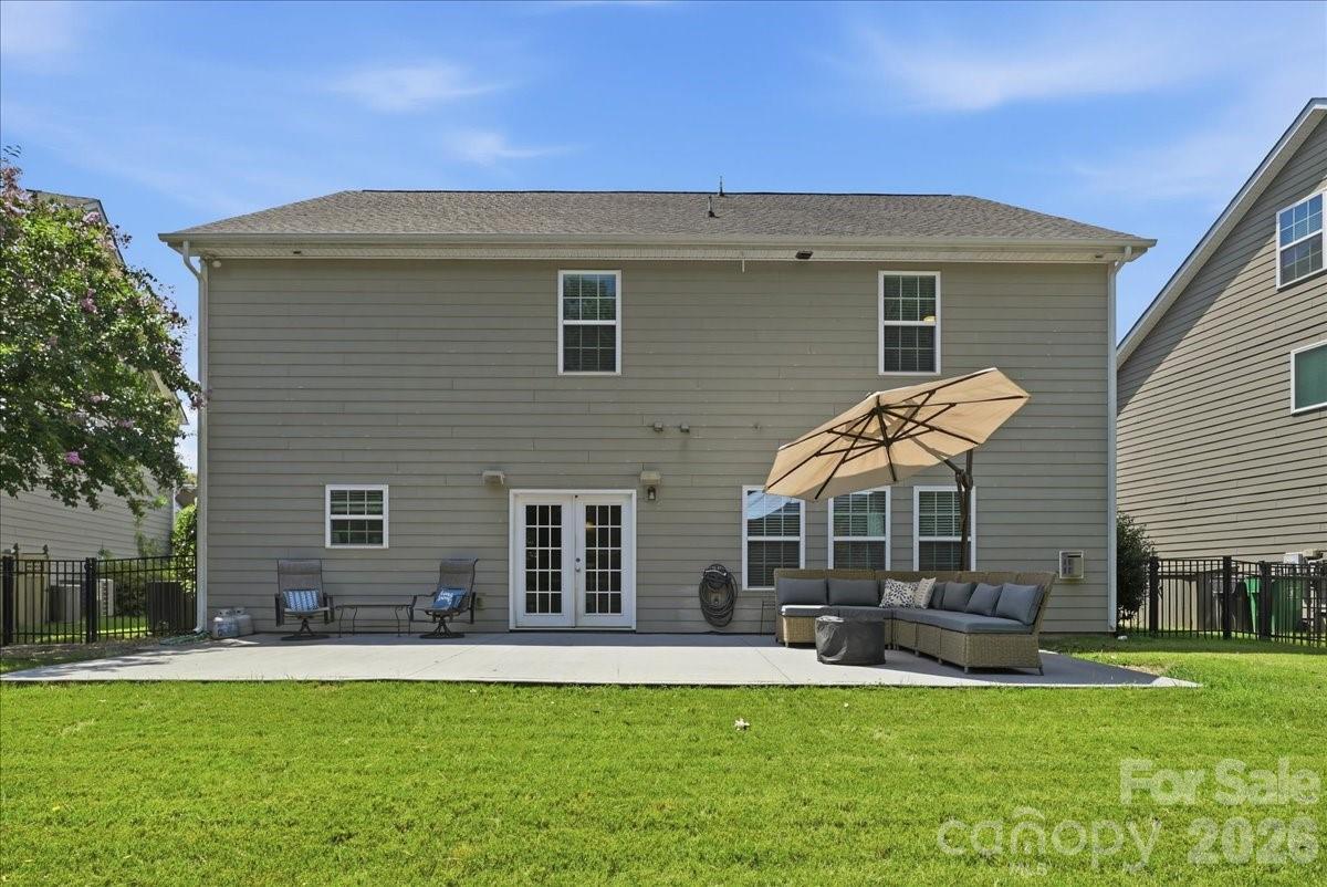 Back of Home - 3829 Franklin Meadows Drive, Matthews